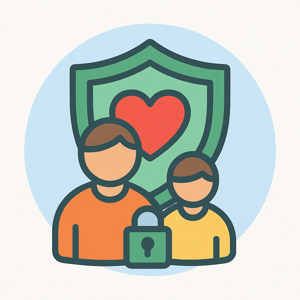 Safety and safeguarding symbol